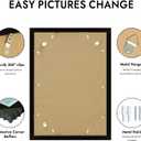 14x20 Picture Frame, Black Wood Style, Wall Mounting
