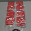 Door Hinge Cover Trim Exterior Accessories for Jeep Wrangler JK JKU Sport Rubicon Sahara X Unlimited 2-Door & 4-Door 2007-2018 (Red 8PCS)