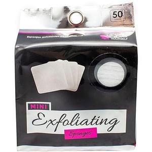 Jacent Mini Exfoliating Sponges: Square Facial Cleansing and Makeup Removal Pads, Suitable For All Skin Types, Pack Of 2
