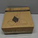 Broom and Dustpan Set for Home, 51-in Long Adjustable Handle Angle Broom and Dustpan Combo Set with Dust Pan Teeth to Clean Hair for Home Kitchen Office Lobby Floor Garden (Black&White) (Medium)