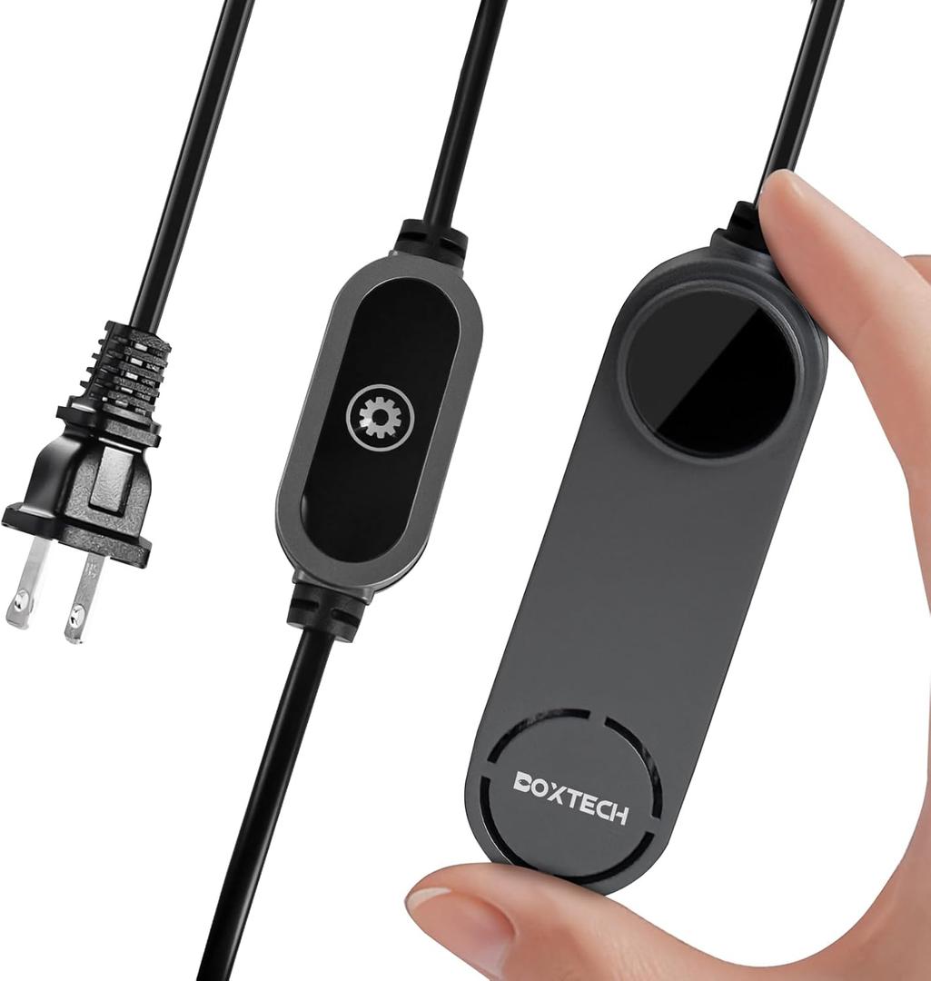 boxtech Betta Fish Tank Heater - Small Aquarium Heater 75w for Turtle Tank with Led Digital Display, External Temperature Controller for 8 to 17 Gallon Tanks