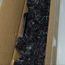 7ft Pre-lit PVC Christmas Pencil Tree Black w/ 350 LED Lights