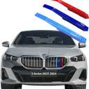 Automotive Grille Inserts for BMW 5 Series 2025 2024 Sedan 530i 540i xDriver LCI i5 G60 G68 Compatible with (Fit Only 7 Beam) kidney grille, Front Grill Accessories