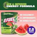 G Fuel Watermelon Energy Drink Powder, Pre Workout Caffeine Mix for Gaming, Sugar Free Focus Amino, Vitamin + Antioxidants, 9.9oz (Watermelon, 40 Servings)