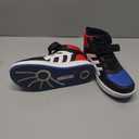 DREAM PAIRS Boys Girls Sneaker High Top Basketball Shoes Kids LilLegends JuniorFly Jumpers Sports Shoes for Athletic School Gym (Size 33.5, Blue/Black/Red)