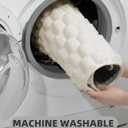 YIHOUSE Bathroom Rugs 16"x24", 1 inch Thick Extra Soft Absorbent Bath Mat for Bathroom, Non-Slip, Dry Quickly, Machine Washable Bath Rug for Sink, Shower, Toilet, White