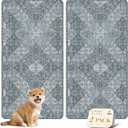 nunubaby Washable Pee Pads for Dogs, Stylish, Non-Slip and Leak-Proof Pee Pads. Reusable Potty Pads for Dogs for Crates and Floors.(Blue/Multi, 24" x48" )