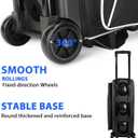Goloni 3 Ball Bowling Bag with Wheels, Rolling Bowling Roller Bag with Retractable Handle for Balls & Bowling Accessories