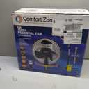 COMFORT ZONE 16" Oscillating Pedestal Fan with Remote & Folding Base, 16" with Remote Control