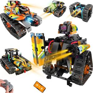 STEM Robot Building Kit with APP / Remote Control, 5 in 1 RC Robotic Car Toy for Kids Ages 8-12, Christmas Birthday Gifts for Boys Age 6 7 8 9 10 11 12+, DIY Build Set, Educational Science Projects