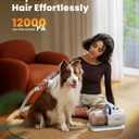 oneisall Dog Vacuum & Dryer for Shedding Grooming, 8 in 1 Dog Grooming Kit with Metal Blade Pet Clippers, Adjustable Speed and Temperature Control Blower