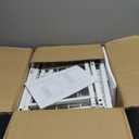 Snughome Desk Shelf, 38.6" Desktop Organizer Shelf, Desk Hutch for Computer Monitor, 4 Tier Desktop Display Rack with Pegboard Hooks Set, Wood Desk Bookshelf for Home Office Dorm, White