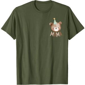 Mama Bear 1st Birthday Beary First Birthday Matching Family T-Shirt XL