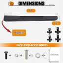 CALLIERT 6 Inches OE Style Running Boards, Matte Black Side Steps Compatible with 2007-2018 Jeep Wrangler JK 2 Door