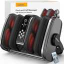 CARESKY Foot Massager with Heat, FSAHSA Eligible Shiatsu Foot Massager for Plantar Fasciitis, Neuropathy Pain Relief, Deep Tissue Foot and Calf Massager, Gifts for Women and Men (Grey)