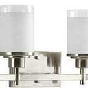 Progress Lighting P2998-09 Alexa Bath & Vanity, 9.5"H x 31"W x 4.5"D, Brushed Nickel