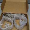 Diwali Curtain String Lights  110 LED Plug-in Lights with 10 Hanging Diya Ring Ornaments, 8 Modes Window Curtain Light for Diwali Home Mandir Decor, Warm White