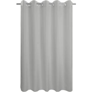 River Dream No Hook Hotel Cloth Grey Shower Curtain Soft Microfiber & Waterproof - Fabric Shower Curtain or Liner, Washable & Bottom Magnets, Gray, 71x74