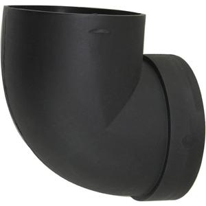 75mm/3inch Diesel Air Heater Duct Connector,Ducting Pipe Outlet Connector for Diesel Air Parking Caravan Heaters,High Temperature Resistance,L Shape Elbow,Black(75mm)