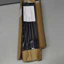 Curtain Rods 2 Pack 5/8 inch Black Curtain Rods for Windows 30 to 45 Inch with Brackets Easy to Install for Bedroom Living room Kitchen30", 45"