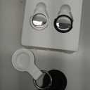 Tracker Tags2 Pack Compatible with Apple Find My (iOS Only) Bluetooth Tracker, Smart Keys Finder and Item Locator with Waterproof Case for Wallet Luggage Backpack (Android Need Download App)