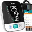 Meraw Blood Pressure Monitor Home Use, Blood Pressure Cuff Digital Arm, Blood Pressure Monitor Automatic Cuff 8.7-16.5" Bluetooth App Tracking Irregular Heartbeat Monitoring FSA/HSA Eligible White