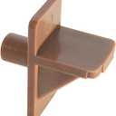 Prime-Line EP 9381 Shelf Support Pegs, 5 mm. Diameter, Plastic, Brown (12 Pack)