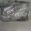 YDKGL Kitchen Mats for Floor, Super Absorbent Kitchen Rugs Non Slip Washable, Linen-Look Woven Cushioned Runner Rug, Kitchen Sink Mat Standing Mat, Easy Care, Gray, 17"x30"