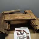 Manspdier Wooden Display Stand Wood Cupcake Stands Tool Free, Rustic Risers for Display Ideal Craft Funko Pop Shelves Table Display Stand for Vendors Wood Riser