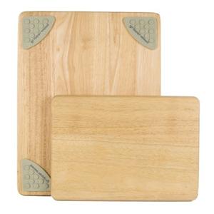 Architec Gripperwood Cutting Boards, Set of 1, Beechwood with Non-slip Gripper Feet, 11 by 8-Inches and 14 by 11-inches