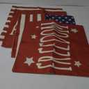 Tosewever 4th of July Decorations Pillow Covers 20x20 inch Set of 4, Independence Day Memorial Patriotic Freedom Stars Stripes Cushion Case for Sofa Couch Bed Home Outdoor Car (20" x 20", Red/Stripes)