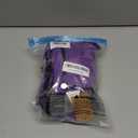 BRKURLEG Purple Dog Coat with Harness, Dog Winter Jacket, Dogs Onesie Body Warm Jackets, Small Dogs Winter Coats Reflective Windproof Warm Cold Weather Coats, Pet Waterproof Jackets, S