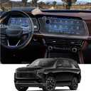 CDEFG 4PCS for 2025 Chevy Tahoe Suburban Screen Protector for 2025 Chevy Tahoe Suburban Accessories 17.7-inch Touch Screen & 11-Inch Dash 2025 Tahoe Suburban Nano Screen Cover HD Clear