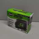 Slime 40088 Tire Inflator, Portable Car Air Compressor, Inflate Right automatic shut off, with Digital 99 psi Display, Long Hose and LED Light, 12V, 6 min inflation (Compact)