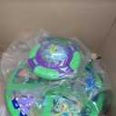 Flooyes Dinosaur Sit and Spin Toys for Toddlers Boys 1 2 3 Years Old, Birthday Gift for Boys Age 2-4 with LED Lights and Music, 360 Spin (Multicolour)