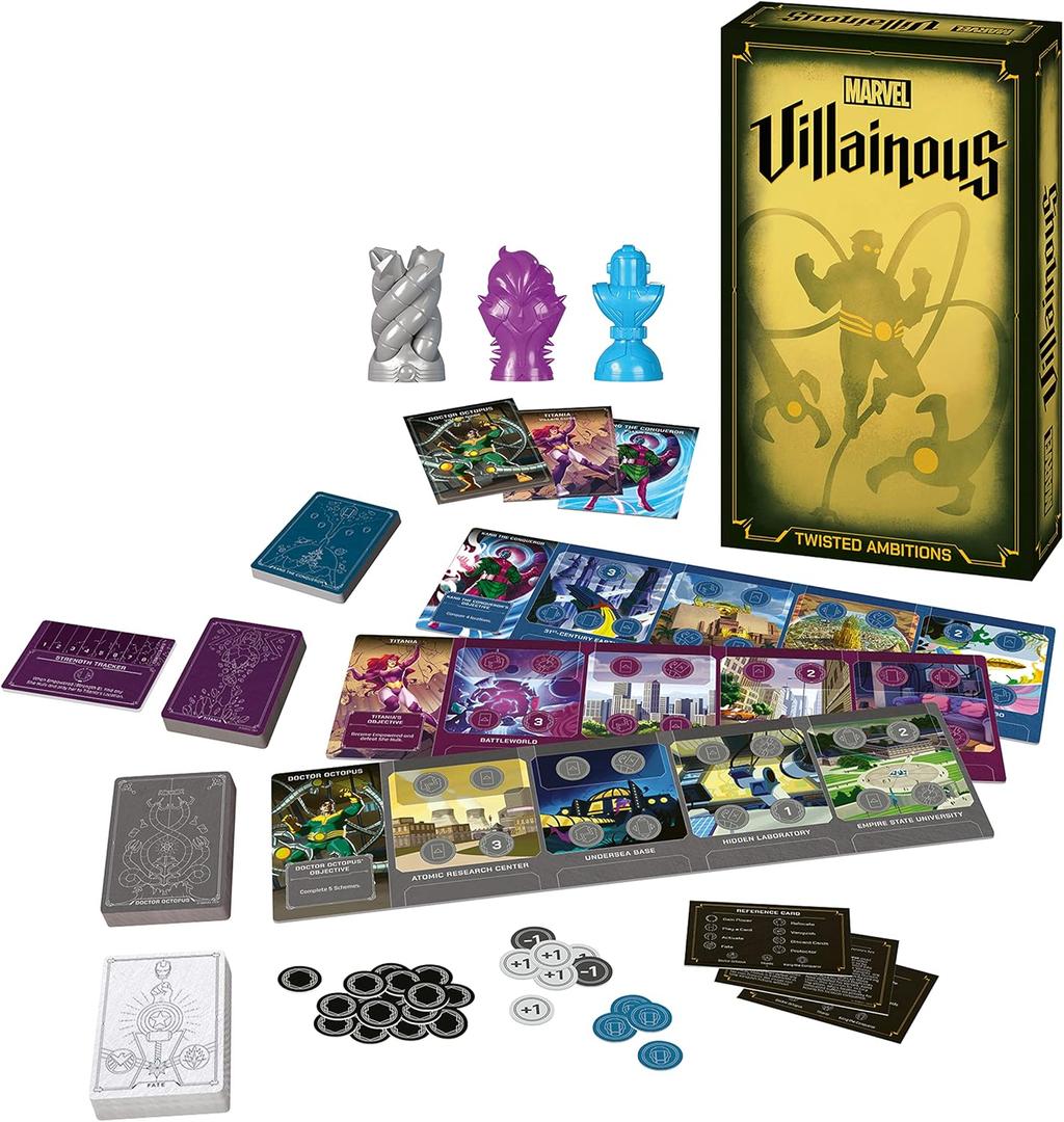 Ravensburger Marvel Villainous: Twisted Ambitions - Engaging Strategy Board Game | Perfect for Marvel Fans & Families | Compatibility with Other Marvel Villainous Games | High Replay Value