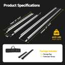 6FT Portable Adjustable Wheelchair Ramp-600LBS Heavy-Duty, High-Strength Aluminum Alloy Telescoping Portable Wheelchair Ramps Triple Anti-Slip Ideal for Home Steps, Threshold, Doorways(2 Pack)