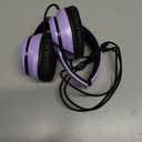 LORELEI X8 Over-Ear Wired Headphones with Microphone with 1.45m-Tangle-Free Nylon Line&3.5mm Plug,Lightweight Foldable & Portable Headphones for Smartphone,Tablet,Computer,Mp3/4(Dark Purple)