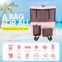 HOHOM Swim Mesh Beach Bag, Waterproof Gym Bags for Women and Men, Large Pool Bag Swimming Gear Drawstring Backpack, One Size