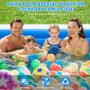 Extra Large Family Inflatable Pool, 130" x 72" x 22" Blow Up Pool for Kids & Adults, Thick PVC Kiddie Swimming Pool for Backyard Summer Fun