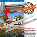 Upgraded Stainless Steel RV Slide Out Ski Set, RV Floor Saver Corner Edge Protector Tracks Prevent Sticking/Catching