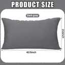 Barydat Pillow Headboard Twin XL Removable Dorm Bed Headboard Reusable Plush Tufted Detachable College Back Support Pillow Back Cushion for Twin XL Dorm School Bed(Dark Gray), approx. 40.16 x 23.62 x 7.87 inches/ 102 x 60 x 20