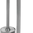 iDesign Compact Toilet Brush and Plunger Set for Bathroom Cleaning and Storage - Gray