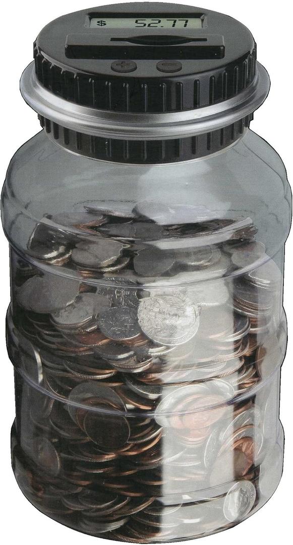 Digital Counting Money Jar (clear)