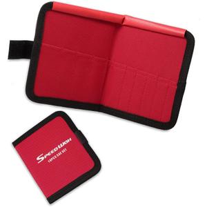 SPEEDWOX 10 Pockets Wrench Tool Organizer Bag, Tool Storage Bag for Mini Wrenches, SAE 5/32-7/16", Red Canvas Tool Organizer with Protective Flap