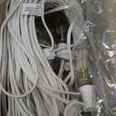 Brightever LED Outdoor String Lights,100FT Patio Lights with 52 Shatterproof ST38 Vintage Edison Bulbs 2700K Dimmable, Outside Hanging Light Waterproof for Porch Deck, Garden, Backyard, Balcony White