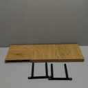 Floating Shelves for Wall with Invisible Brackets, Wall Mounted Engineered Wood Shelves with Wood Grain for Living Room, Bedroom, Bathroom, Kitchen Decor and Storage, Oak, 8"L Set of 3, Oak