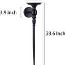 Wall Sconce Candle Holder Set of 2, Large Black Scepter Design Metal Wall Candle Holder, Home Wall Decoration for Living Room, Bathroom, Dining Room