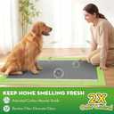 CROCI Dog Pads Extra Large, 28"x34" Pee Pads for Dogs, 2X Odor-Control with Charcoal & Bamboo Material, 4-Corner Adhesive Tabs, Super Absorbent & Leak-Proof (50 Counts)