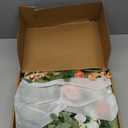 Ling's moment 2PCS Blush Pink Artificial Floral Swags Centerpieces Wedding Arch Flowers Garland Greenery Arrangements for Sweetheart/Head Table Easel Wall Entryway Board Backdrop Decor